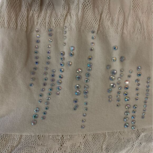 Poster Girl Yemaya Dress Shapewear Fringe Dress Oyster fishnet mini Revolve - Picture 12 of 12